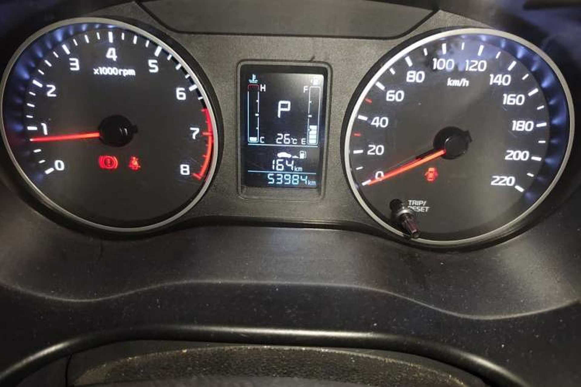 Used Kia Pegas 2020 Revised Version 1.4L Automatic Comfortable with Sunroof Odometer Close Up
