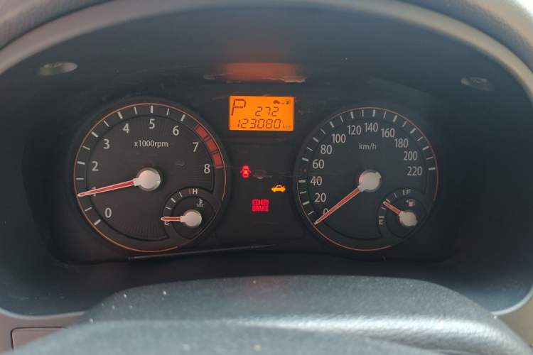 Used Kia Rio 2007 1.4L AT GL Odometer Close Up