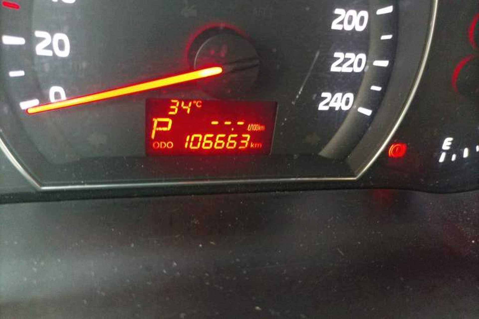 Used Kia Sorento 2013 2.2T 7-seat Diesel Comfort Edition Odometer Close Up