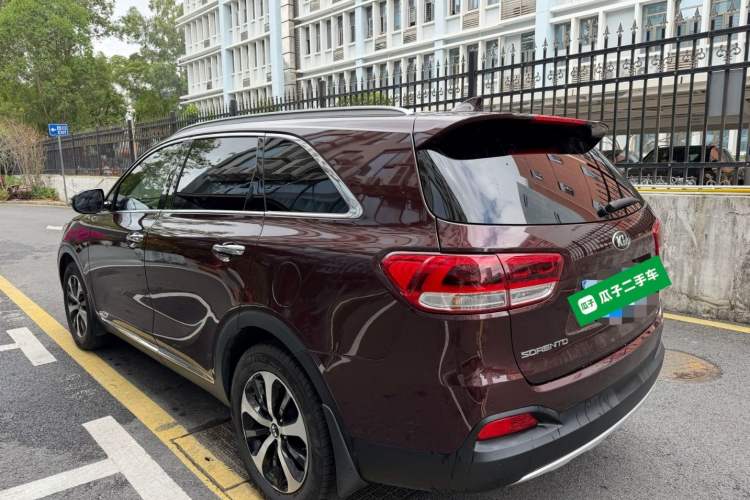 Used Kia Sorento 2015 Sorento L 2.4L Gasoline 4WD Elite Edition 7 Seats China V Emission Standard Rear Left 45 Deg