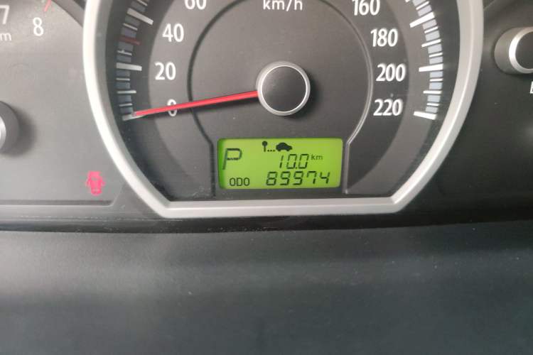 Used Kia Sportage 2009 2.0L Automatic Two-Wheel Drive GLS Odometer Close Up
