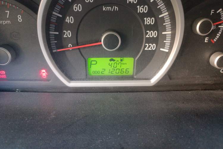 Used Kia Sportage 2009 2.0L Automatic Two-Wheel Drive GLS Odometer Close Up