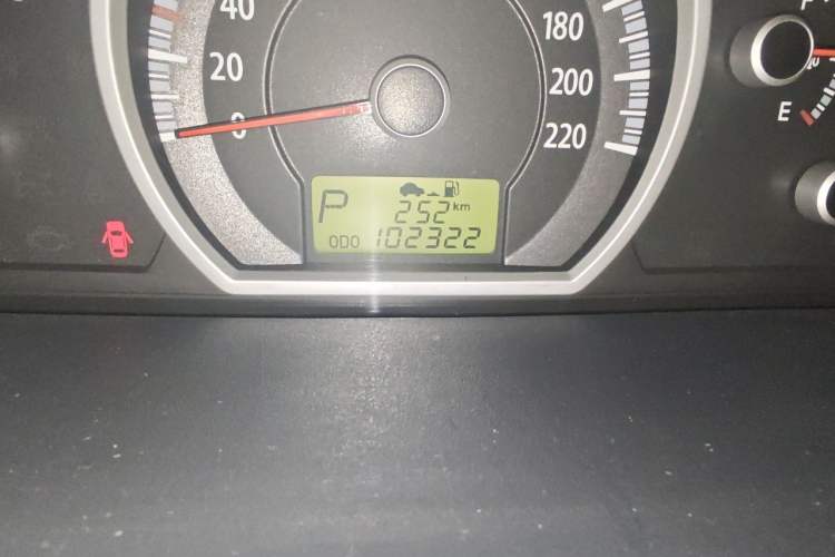 Used Kia Sportage 2009 2.0L Automatic Two-Wheel Drive GLS Odometer Close Up