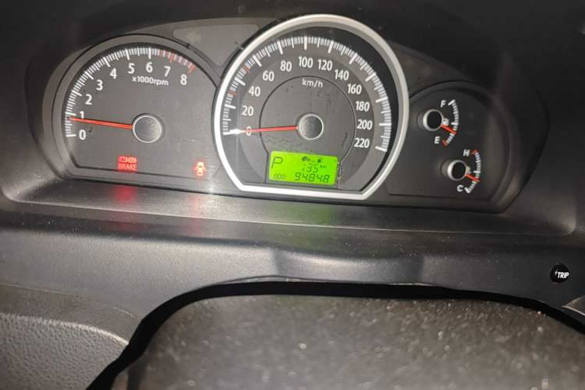 Used Kia Sportage 2012 2.0L Automatic Two-Wheel Drive GLS Odometer Close Up