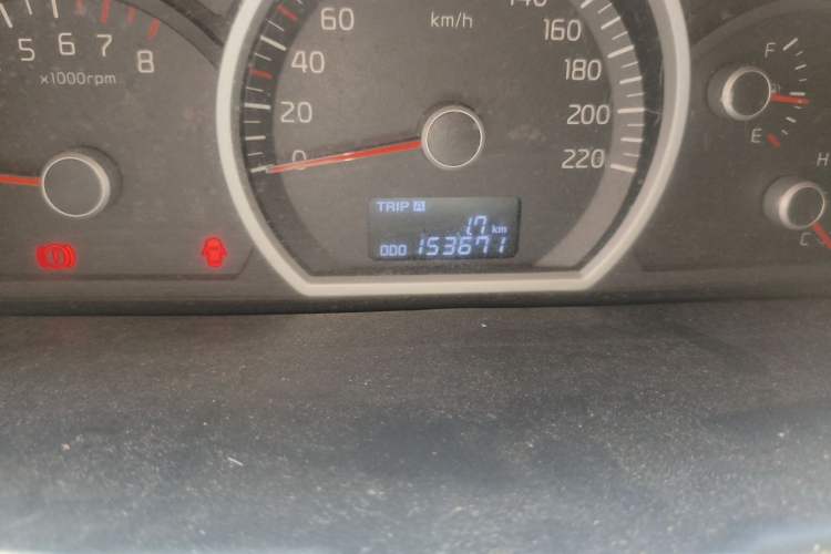 Used Kia Sportage 2013 2.0L Manual Two-Wheel Drive GL Trim Odometer Close Up