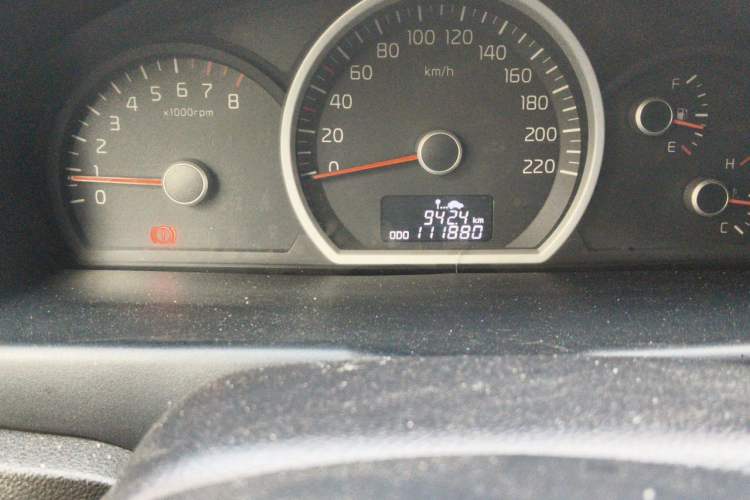Used Kia Sportage 2013 2.0L Manual Two-Wheel Drive GLS Odometer Close Up
