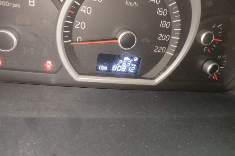 Used Kia Sportage 2013 2.0L Manual Two-Wheel Drive GLS Odometer Close Up