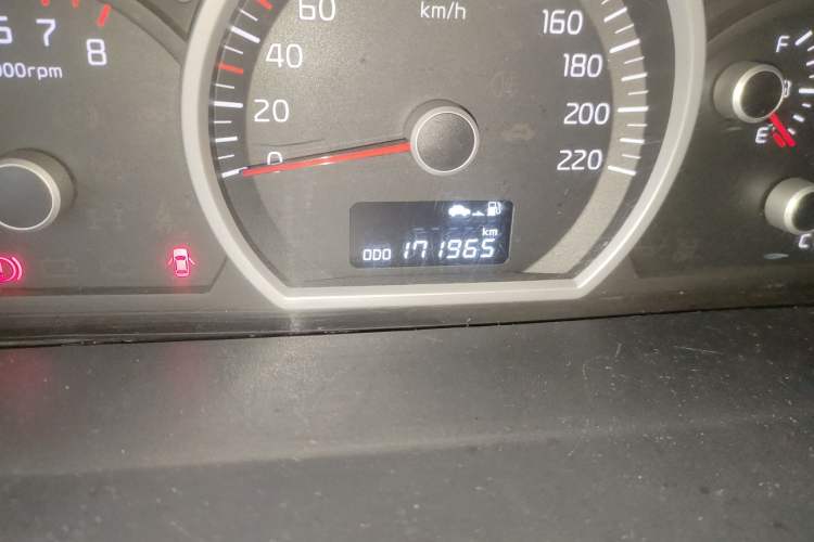 Used Kia Sportage 2013 2.0L Manual Two-Wheel Drive GLS Odometer Close Up