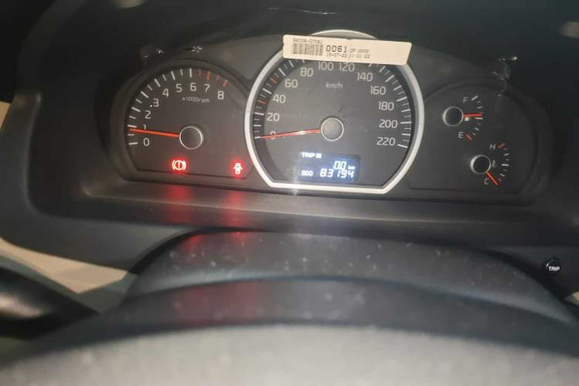 Used Kia Sportage 2013 2.0L Manual Two-Wheel Drive GL Trim Odometer Close Up