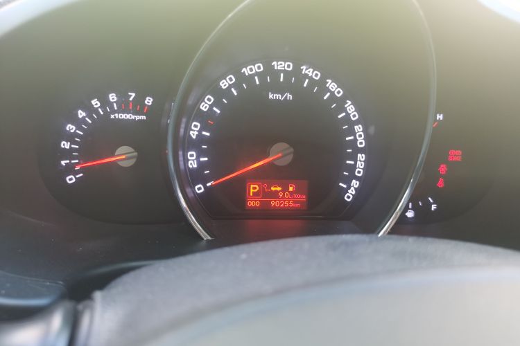 Used Kia Sportage R 2012 2.0L Automatic Two-Wheel Drive GLS Odometer Close Up