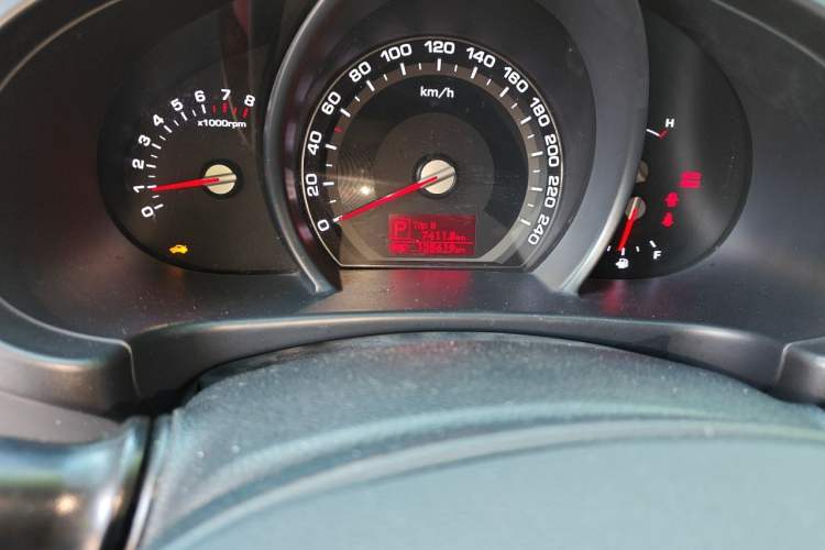Used Kia Sportage R 2012 2.0L Automatic Two-Wheel Drive GL Trim Odometer Close Up