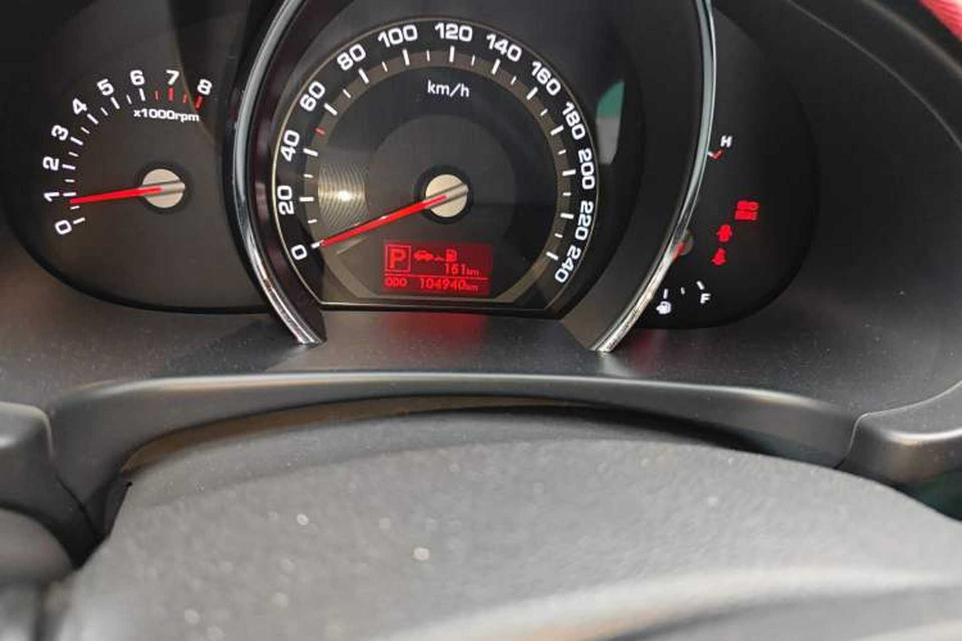 Used Kia Sportage R 2012 2.0L Automatic Two-Wheel Drive GLS Odometer Close Up