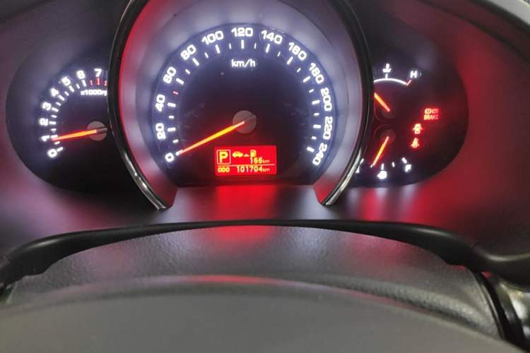 Used Kia Sportage R 2012 2.0L Automatic Two-Wheel Drive GLS Odometer Close Up