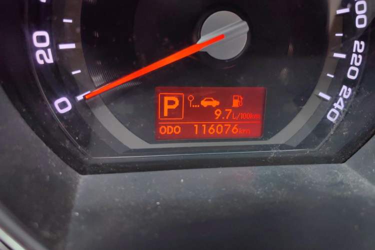 Used Kia Sportage R 2012 2.0L Automatic Two-Wheel Drive GLS Odometer Close Up