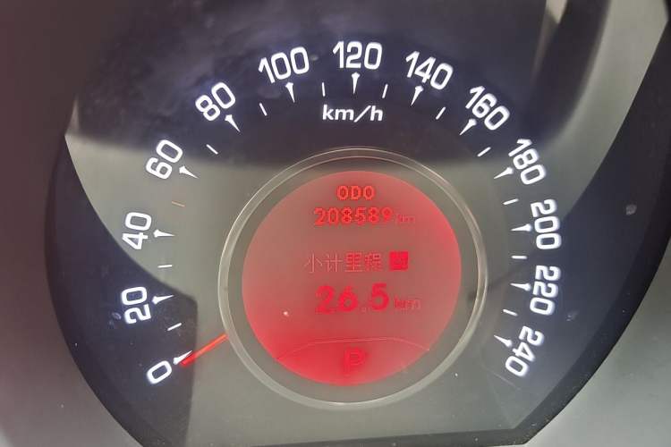 Used Kia Sportage R 2012 2.0L Automatic Two-Wheel Drive NAVI Odometer Close Up