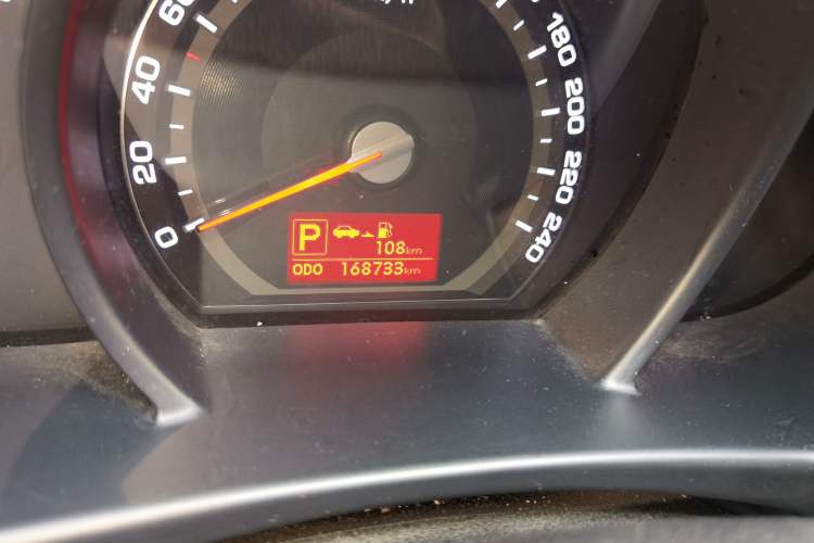 Used Kia Sportage R 2012 2.0L Automatic Two-Wheel Drive GLS Odometer Close Up