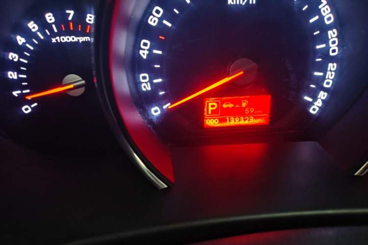 Used Kia Sportage R 2012 2.0L Automatic Two-Wheel Drive GLS Odometer Close Up