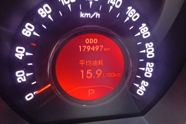 Used Kia Sportage R 2012 2.0L Automatic Two-Wheel Drive NAVI Odometer Close Up