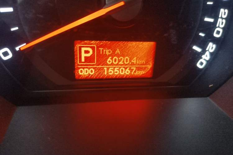 Used Kia Sportage R 2012 2.0L Automatic Two-Wheel Drive GLS Odometer Close Up