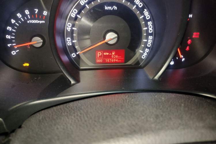Used Kia Sportage R 2012 2.0L Automatic Two-Wheel Drive GL Trim Odometer Close Up