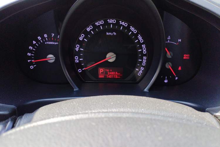 Used Kia Sportage R 2012 2.0L Automatic Two-Wheel Drive GL Trim Odometer Close Up