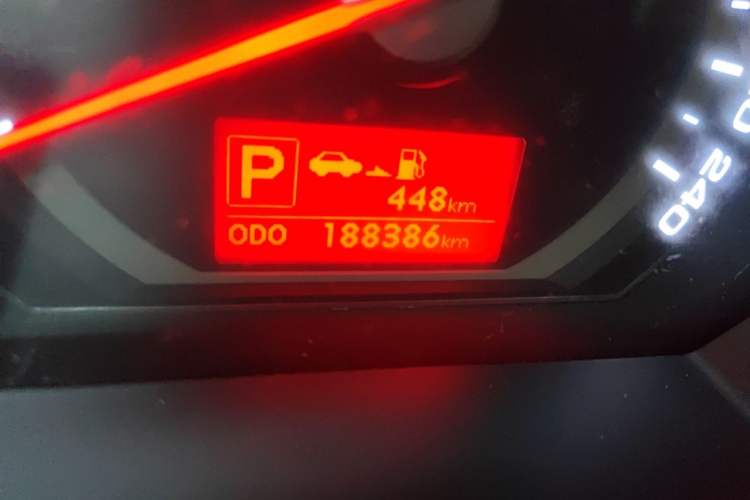 Used Kia Sportage R 2012 2.0L Automatic Two-Wheel Drive GL Trim Odometer Close Up