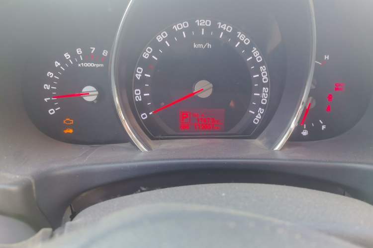 Used Kia Sportage R 2012 2.0L Automatic Two-Wheel Drive GLS Odometer Close Up