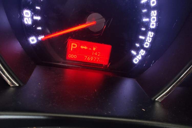 Used Kia Sportage R 2012 2.0L Automatic Two-Wheel Drive GLS Odometer Close Up