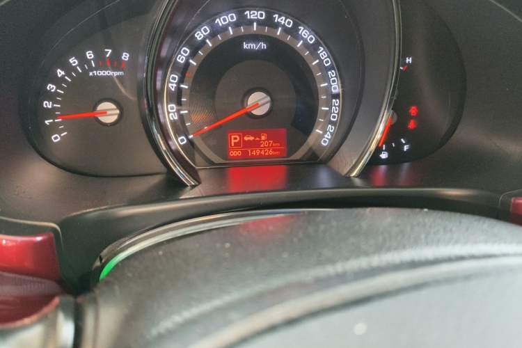 Used Kia Sportage R 2014 2.0L Automatic Two-Wheel Drive DLX Odometer Close Up
