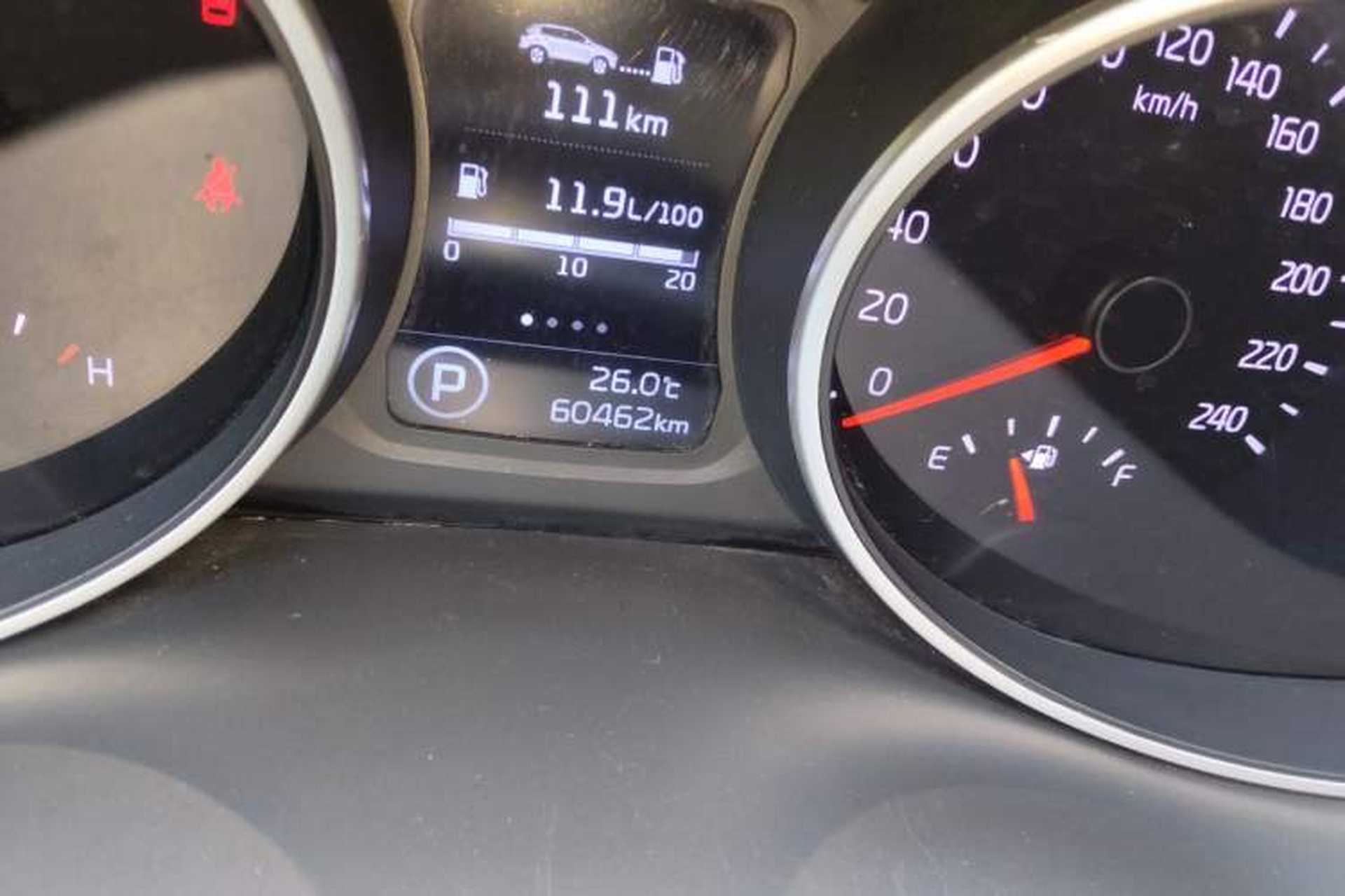 Used Kia Sportage R 2015 2.0L Automatic Two-Wheel Drive GLS Odometer Close Up