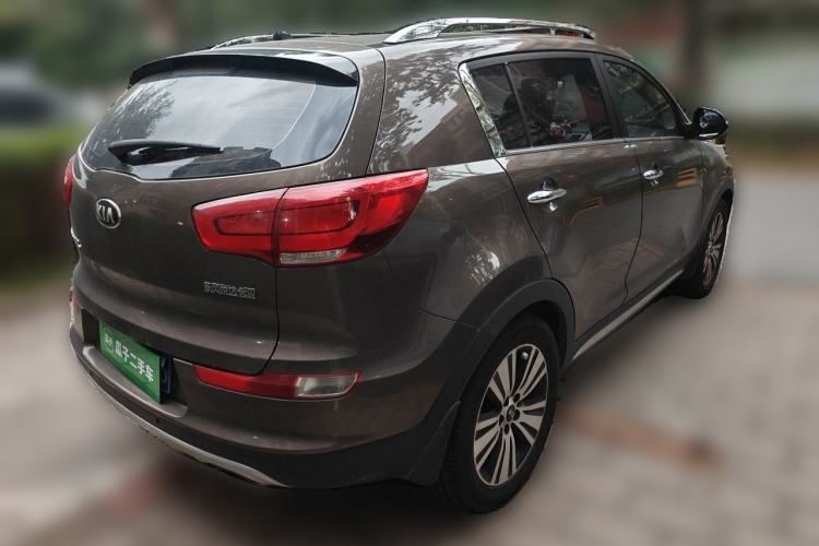 Used Kia Sportage R 2015 2.0L Automatic Two-Wheel Drive DLX Model Rear Right 45 Deg