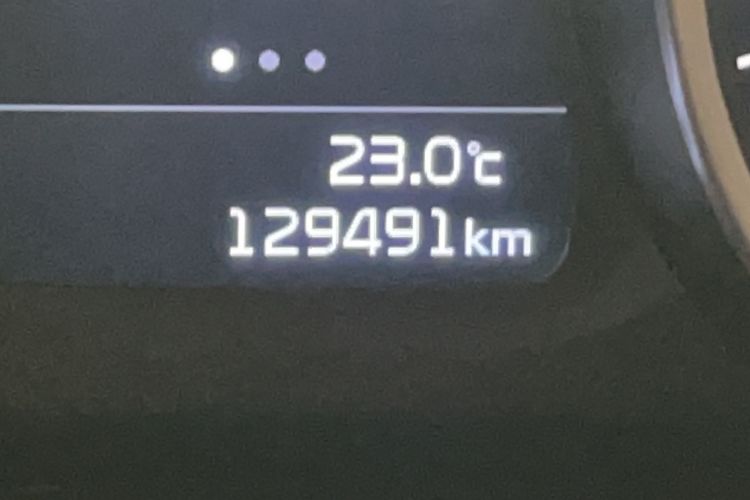 Used Kia Sportage R 2015 2.0L Manual Two-Wheel Drive GL Model Odometer Close Up