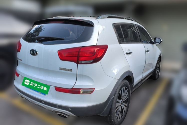 Used Kia Sportage R 2015 2.0L Automatic Two-Wheel Drive DLX Model Rear Right 45 Deg