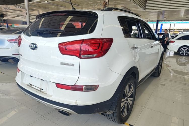 Used Kia Sportage R 2015 2.0L Automatic Two-Wheel Drive DLX Model Rear Right 45 Deg