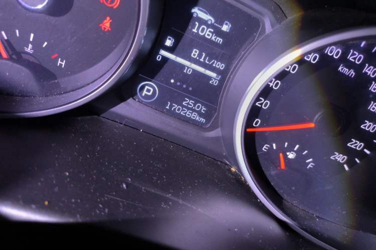 Used Kia Sportage R 2016 2.0L Automatic Two-Wheel Drive GL Odometer Close Up