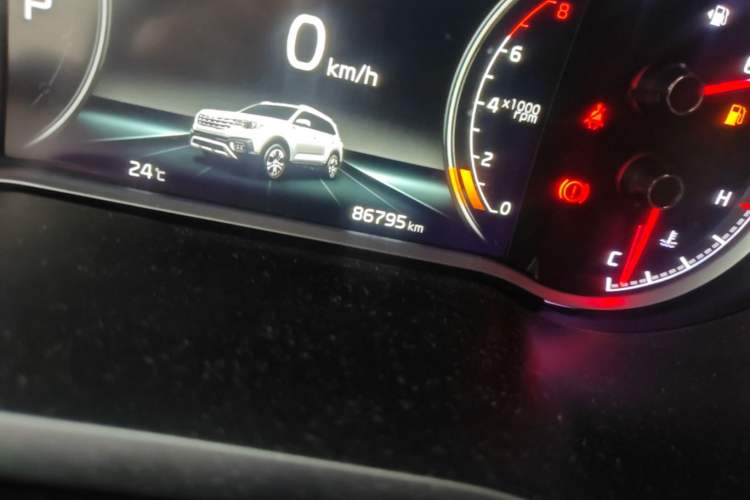 Used Kia Sportage R 2019 1.4T DCT Smart Luxury Edition GLS Odometer Close Up