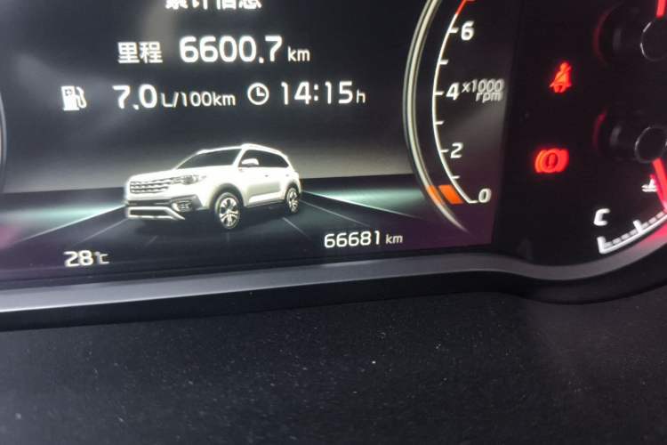 Used Kia Sportage R 2019 2.0L Automatic Smart Luxury Edition Odometer Close Up