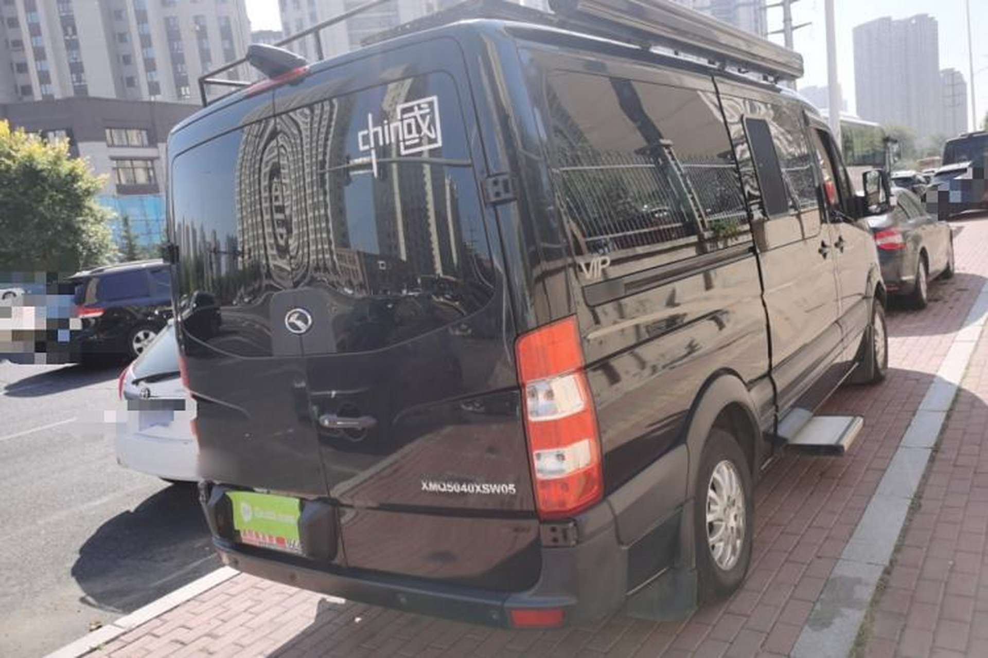 Used King Long Kaite 2018 2.8T Shangchai Business Vehicle SC28R Rear Right 45 Deg
