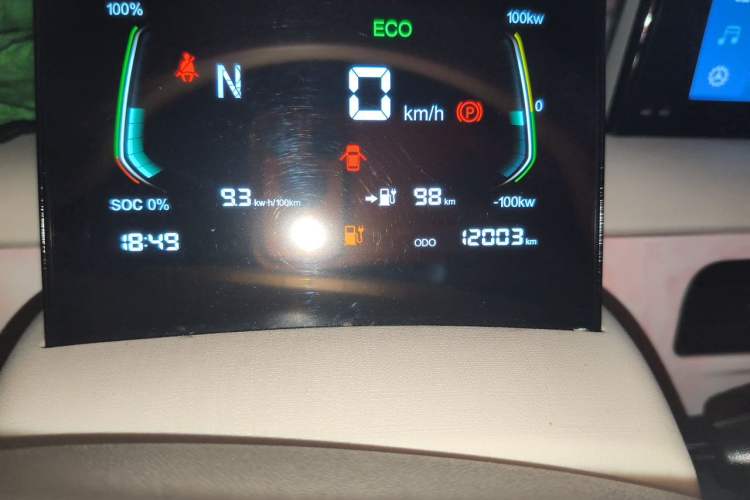 Used Know Beans Rainbow 2024 Colorful Cloud Edition Odometer Close Up