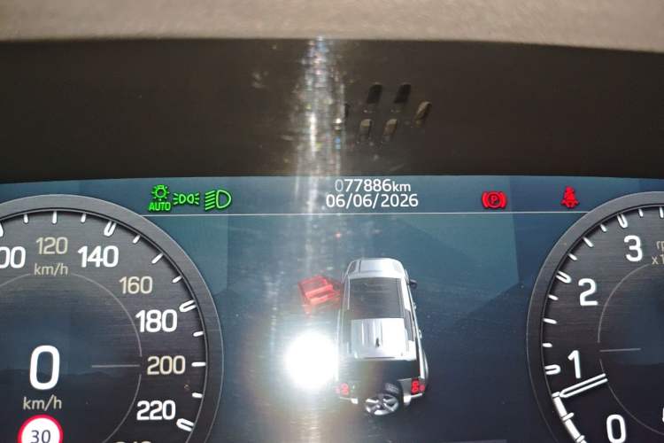 Used Land Rover Defender  Odometer Close Up