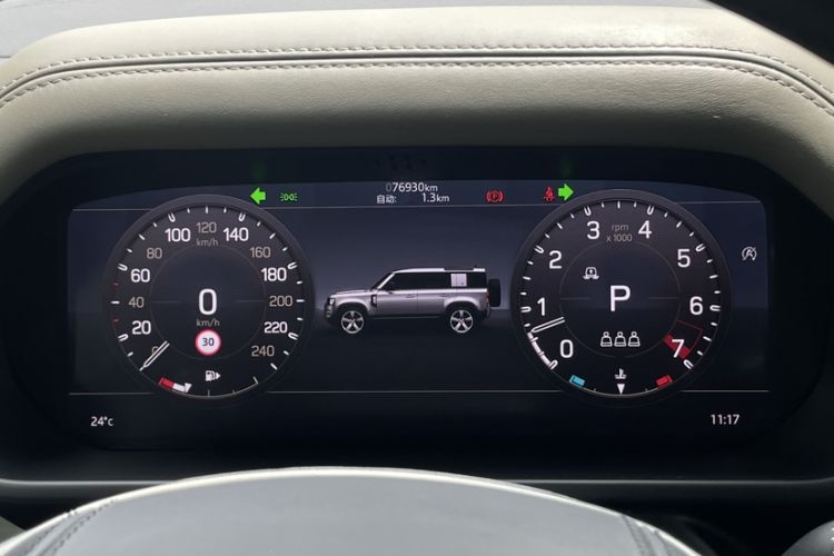 Used Land Rover Defender 2020 110 P400 HSE Odometer Close Up