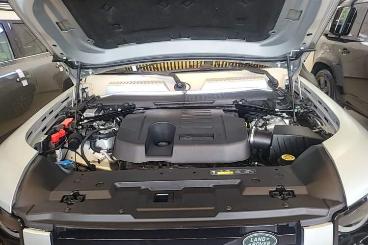 Used Land Rover Defender 2020 110 P400 First Edition Matte Silver Special Kit Version Engine Bay