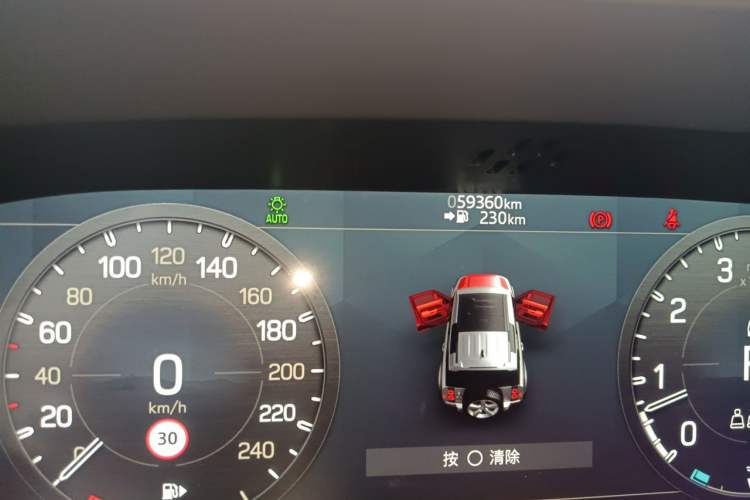 Used Land Rover Defender 2021 110 P400 X Odometer Close Up
