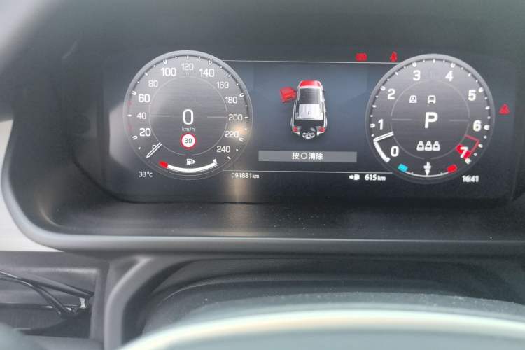 Used Land Rover Defender  Odometer Close Up