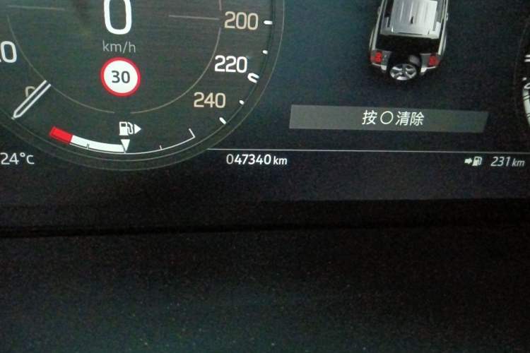 Used Land Rover Defender  Odometer Close Up