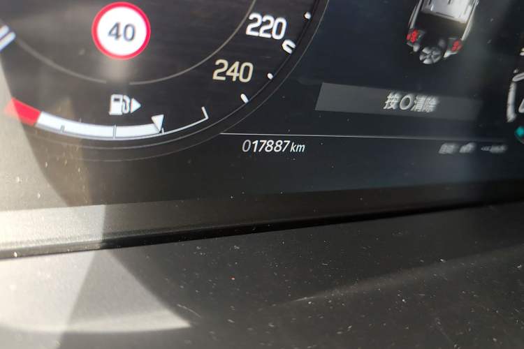Used Land Rover Defender  Odometer Close Up