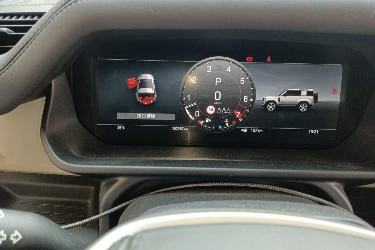 Used Land Rover Defender 2023 Facelift 90 3.0T P400 XS Odometer Close Up
