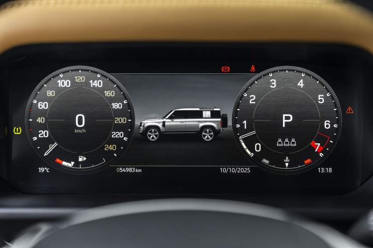 Used Land Rover Defender 2023 Facelift 110 3.0T P400 X-DYNAMIC HSE Odometer Close Up