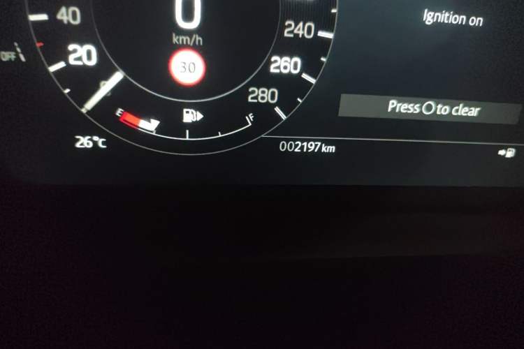 Used Land Rover Discovery Sport 2025 249 PS Performance Tech Edition Odometer Close Up