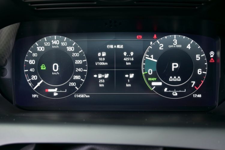 Used Land Rover Discovery Sport New Energy 2022 Facelifted P300e Plug-in Hybrid Electric Version Odometer Close Up